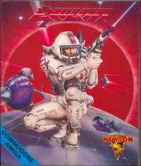 Exolon Amiga US box art